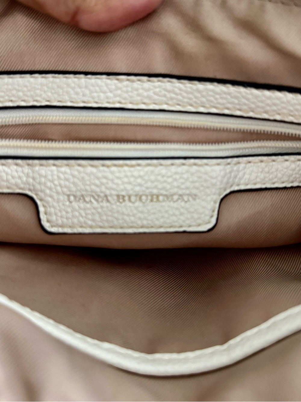 Dana Buchman White Floral Crossbody Bag Pink Peony Spring Summer Purse - Picture 9 of 10
